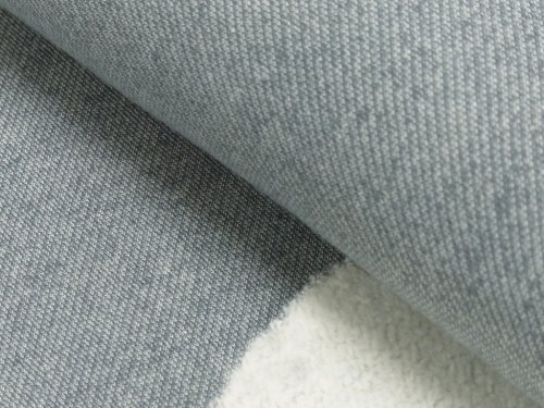 Lammfleece Strick - grau - Baumwolle